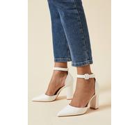 Dorothy Perkins Edie Two Part Court Shoes In White white 8