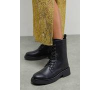 Dorothy Perkins Faith: Audrey Faux Leather Chunky Lace Up Ankle Boots In Black black 3