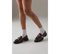 Dorothy Perkins Faith: Betsy Leather Western Buckle Chunky Loafers In Tan tan 6