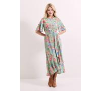 Dorothy Perkins Floral Empire Seam Angel Sleeve Midaxi Dress floral 18