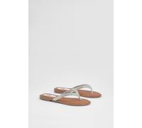 Dorothy Perkins Good For The Sole: Diamante Comfort Flip Flops In Silver silver