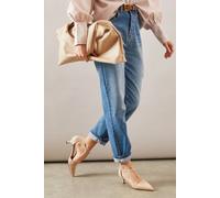 Dorothy Perkins Good For The Sole: Emmie Faux Suede T-Bar Pointed Kitten Heel Court Shoes In Beige beige 4