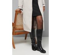 Dorothy Perkins Good For The Sole: Fiona Comfort Black Stretch Medium Wedge Casual Knee High Boots black 4