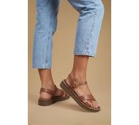 Dorothy Perkins Good For The Sole: Florinda Cross Strap Comfort Wedge Sandals In Tan tan