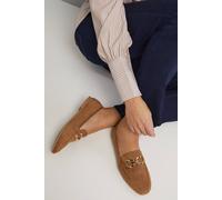 Dorothy Perkins Good For The Sole: Nora Faux Fur Comfort Snaffle Detail Loafers In Camel camel 4