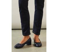 Dorothy Perkins Good For The Sole: Tara Comfort Block Heel Ballet Flats In Navy navy 7