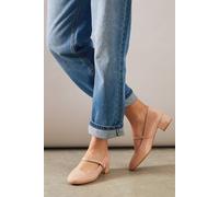 Dorothy Perkins Good For The Sole: Vianne Patent Mary Jane Round Toe Low Heel Pumps In Beige beige 6