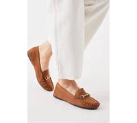 Dorothy Perkins Good For The Sole: Wide Fit Nina Comfort Snaffle Detail Loafers In Tan tan 5