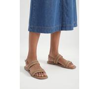 Dorothy Perkins Good For The Soul: Kourtney Rattan Comfort Singback Flat Sandals tan