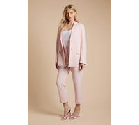 Dorothy Perkins High Waist Tailored Tapered Trouser In Blush blush