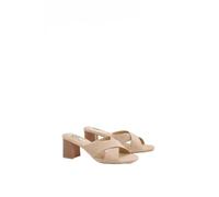 Dorothy Perkins Jessica Faux Sued Cross Over Mules, 4, Natural