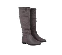 Dorothy Perkins Karina Flat Ruched Boots, 4, Grey