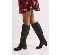 Dorothy Perkins Keeley Round Toe Medium Block Heel Knee High Boots In Black black 5