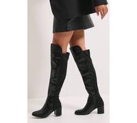 Dorothy Perkins Kelly Stretch Over The Knee Boots In Black black 5