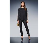 Dorothy Perkins Long Sleeve Sequin Blouse In Black black 16