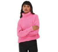 Dorothy Perkins Longline Roll Neck Chunky Jumper, XL, Pink
