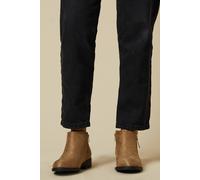 Maddy Side Zip Flat Boots Dorothy Perkins Taupe 6