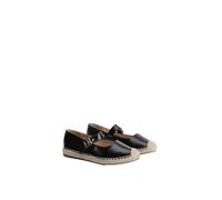 Dorothy Perkins Maxine Faux Leather Mary Jane Espadrille Flats, 8, Black
