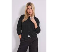 Dorothy Perkins Women's Mini All Over Cable Knit Cardigan in Black | Size: XL Dorothy Perkins Black XL