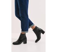 Dorothy Perkins Women's Morgan Round Toe Medium Block Heel Ankle Boots in Black | Size: 8 Dorothy Perkins Black 8