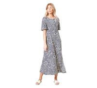 Dorothy Perkins Navy Leopard Angel Sleeve Midi Dress