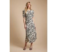 DOROTHY PERKINS Neutral Short Sleeve Keyhole Jersey Midi Dress 8