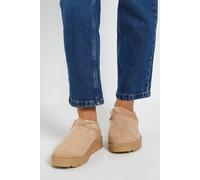 Dorothy Perkins Pamela Cozy Faux Suede Fur Trim Boots, 6, Beige