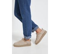 Dorothy Perkins Pamela Cozy Faux Suede Fur Trim Boots, 6, Mushroom