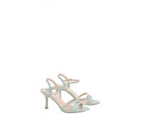 Dorothy Perkins Peppa Faux Leather Strappy 2 Part Heeled Sandals, 6, Mint
