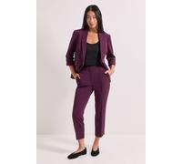 Dorothy Perkins Petite Ankle Grazer Trouser In Plum plum 8