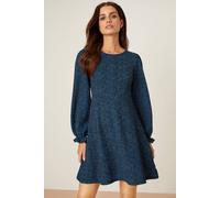 DOROTHY PERKINS Petite Blue Spot Printed Mini Dress 14