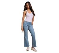Dorothy Perkins Women's Petite Comfort Stretch Bootcut Jeans in Light Wash | Size: 16 Dorothy Perkins Light Wash 16