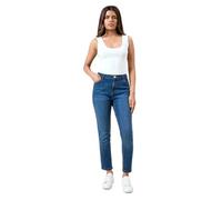 Womens Petite Comfort Stretch Skinny Jeans Mid Wash 12