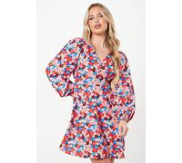 Dorothy Perkins Women's Petite Ditsy Floral Button Front Mini Dress | Size: 8 Dorothy Perkins Floral 8