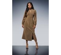 Dorothy Perkins Women's Petite DP Luxe Keyhole Detail Sparkle Jersey Midi Dress in Gold | Size: 12 Dorothy Perkins Gold 12