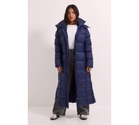 Dorothy Perkins Women's Petite Fur Trim Padded Puffer Coat in Navy | Size: 16 Dorothy Perkins Navy 16