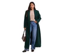 Dorothy Perkins Petite Maxi Length Double Breasted Coat, 16, dark green