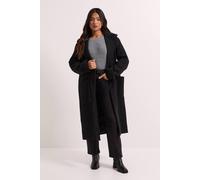 Dorothy Perkins Women's Petite Pocket Detail Midi Blazer Coat in Black | Size: 14 Dorothy Perkins Black 14