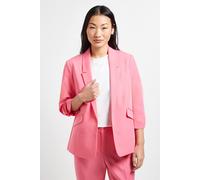Dorothy Perkins Petite Ruched Sleeve Blazer, 14, Pink