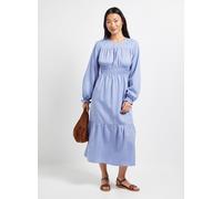 DOROTHY PERKINS Petite Shirred Bodice Tiered Stripe Midaxi Dress 18