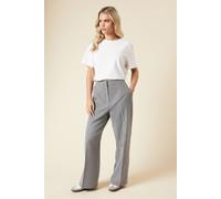 Womens Petite Straight Leg Trousers Mono 16