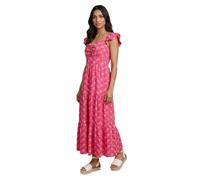 Dorothy Perkins Women's Petite Twist Front Tiered Detail Embroidered Maxi Dress in Bright Pink | Size: 16 Dorothy Perkins Bright Pink 16