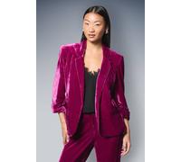 Dorothy Perkins Petite Velvet Blazer In Raspberry raspberry 8