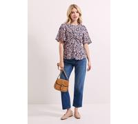 Dorothy Perkins Pink Floral Twist Front Angel Sleeve Top floral 16