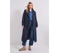 DOROTHY PERKINS Pinstripe Faux Wool Coat Navy 16