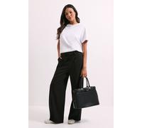 Dorothy Perkins Pinstripe Wide Leg Trouser In Black black 10