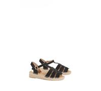 Dorothy Perkins Piper Faux Suede Gladiator Espadrille Flats, 4, Black