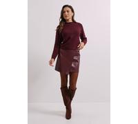 Dorothy Perkins Plum Pointelle Jumper plum XL