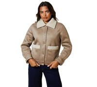 Womens Pocket Aviator Jacket Taupe 6