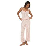 Dorothy Perkins Women's Pointelle Jersey PJ Set in Pink | Size: XL Dorothy Perkins Pink XL